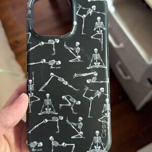 Casetify Black Skeleton Pattern Phone Case